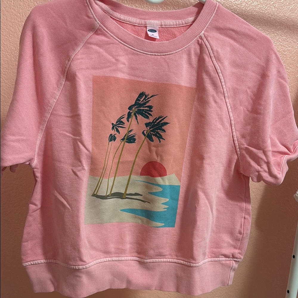 Old Navy Pink Crewneck Sweatshirt